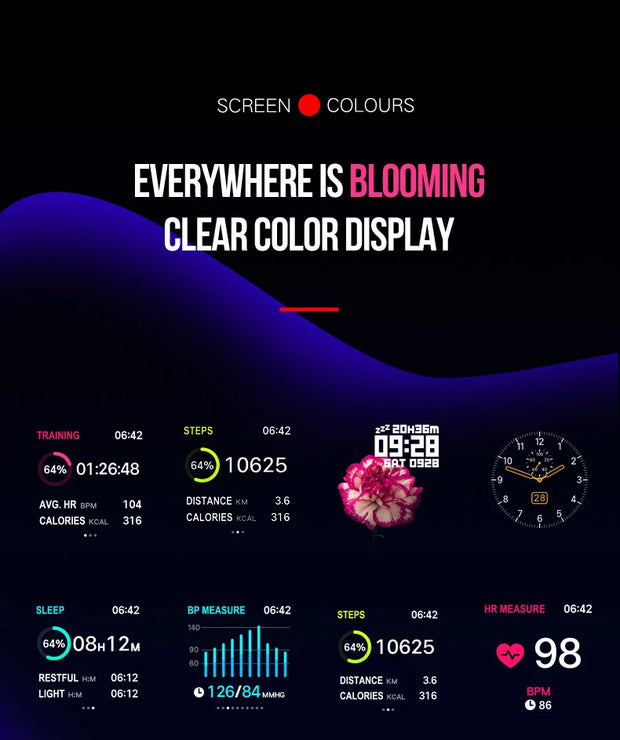 Hollvada B57 Smart Watch IP67 Wearable Devices