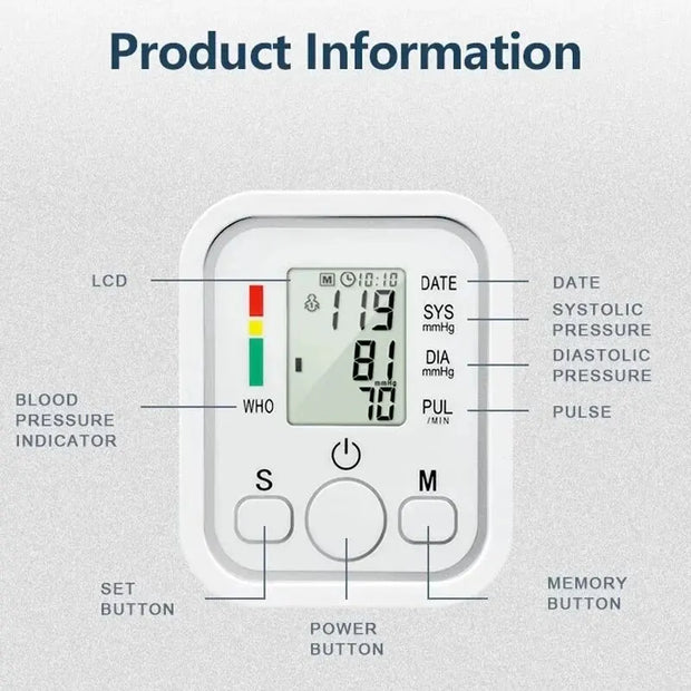 Digital Arm BP Blood Pressure Monitor