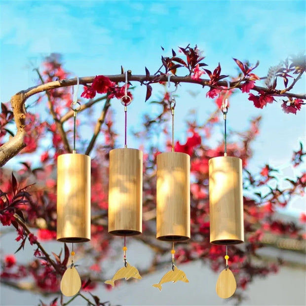 Bamboo  Wind Chimes Set
