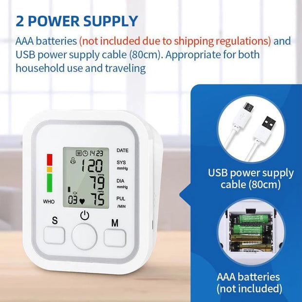Spanish Voice Digital Arm Blood Pressure Meter