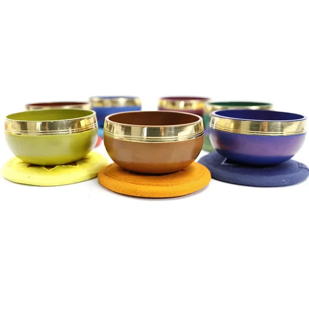 Nepal Handmade Brass Himalaya Tibetan 1 To 7 Pieces Yoga Bowl