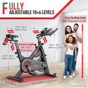 Bluetooth Stationary Indoor Cycling Bike
