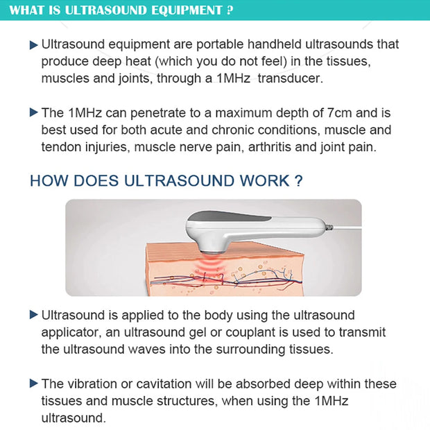 Ultrasound Physiotherapy Massage Device