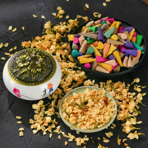 Mixed Backflow Incense Cones,