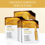 24K Gold Hyaluronic Acid Face Masks