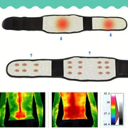 Adjustable Self-Heating Magnetic Therapy Waist Support Belt
