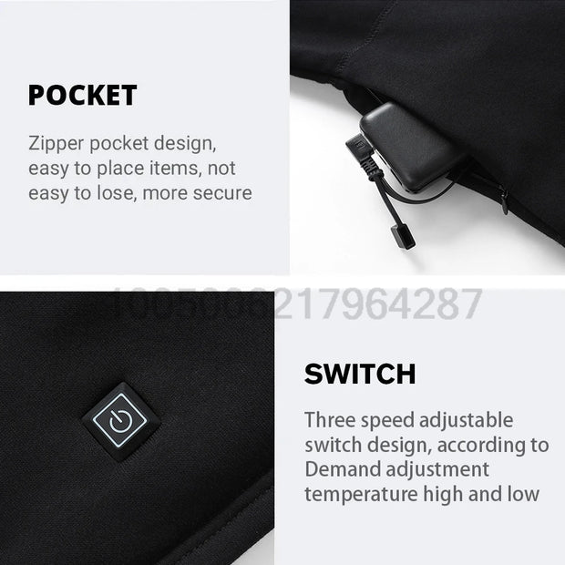 USB Electric Heated Underwear Set