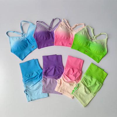 Women's Speed Running Sports Bra & Leggings 2PCS Suit