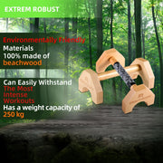 Wooden Push-Up Bar Stands