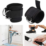 Adjustable D-Ring Fitness Ankle Straps