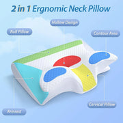 1pc Memory Foam Cervical Pillow