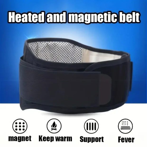 Adjustable Self-Heating Magnetic Therapy Waist Support Belt