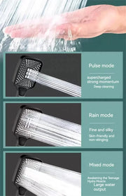 Adjustable 3-Mode High-Pressure Shower Head