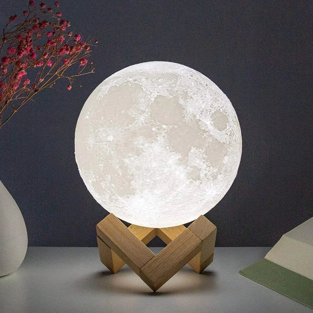battery-powered moon lamp