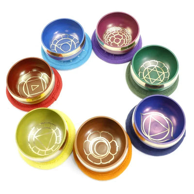 Nepal Handmade Brass Himalaya Tibetan 1 To 7 Pieces Yoga Bowl