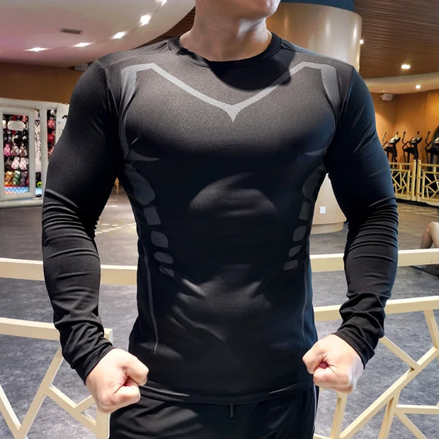 Men’s Compression Running Long sleeve T-shirt