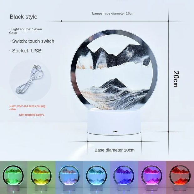 LED RGB Sandscape Lamp