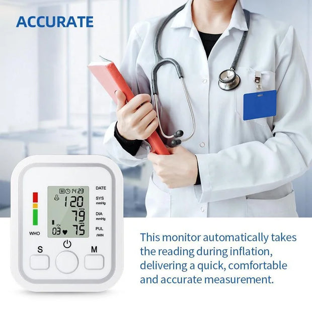 Spanish Voice Digital Arm Blood Pressure Meter