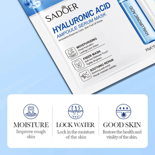 24K Gold Hyaluronic Acid Face Masks