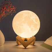 battery-powered moon lamp