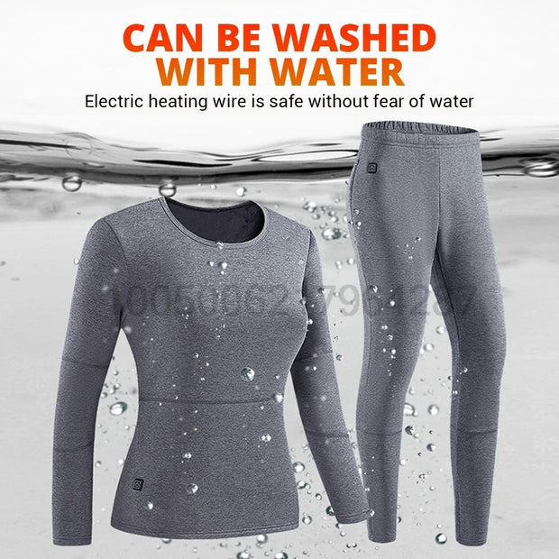 USB Electric Heated Underwear Set