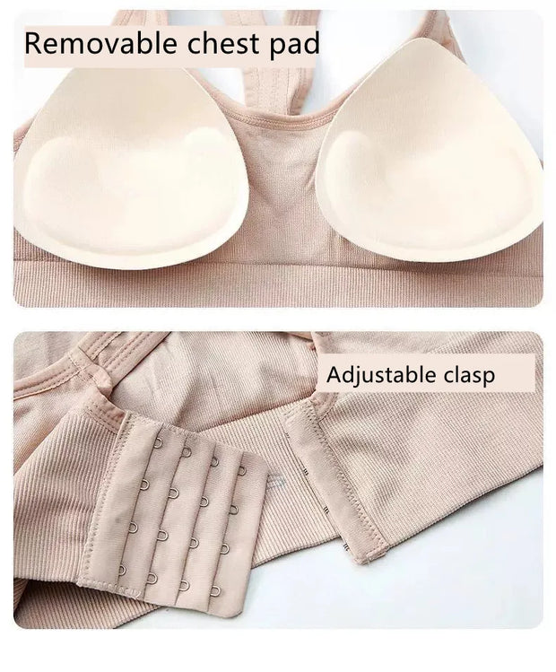 Women Corset Push Up Sports Bra