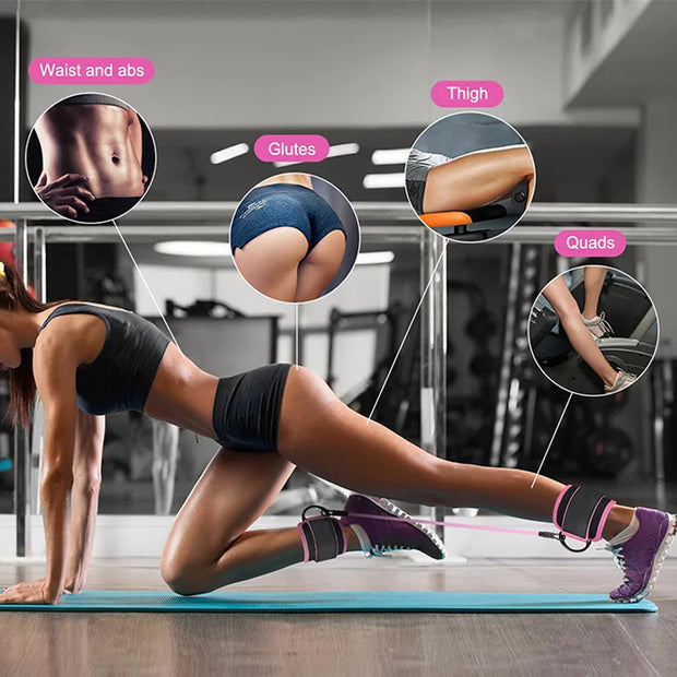 Adjustable D-Ring Fitness Ankle Straps