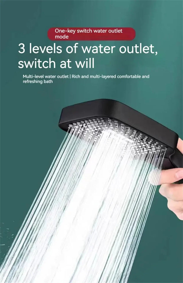 Adjustable 3-Mode High-Pressure Shower Head