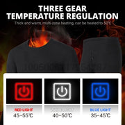 USB Electric Heated Underwear Set