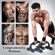 Non-Slip H-Shaped Push-Up Bars