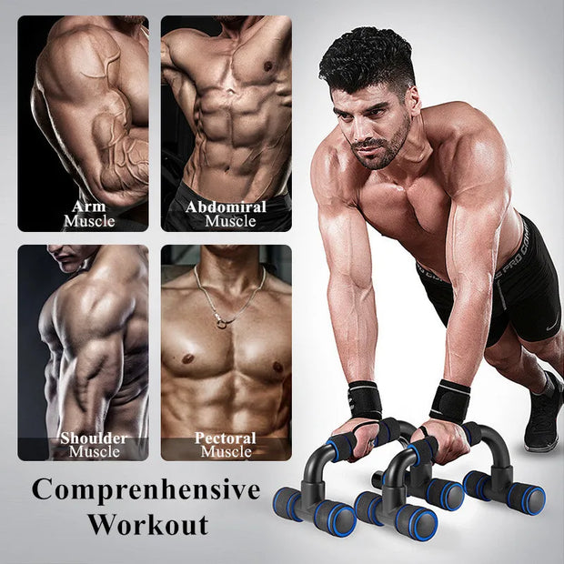 Non-Slip H-Shaped Push-Up Bars