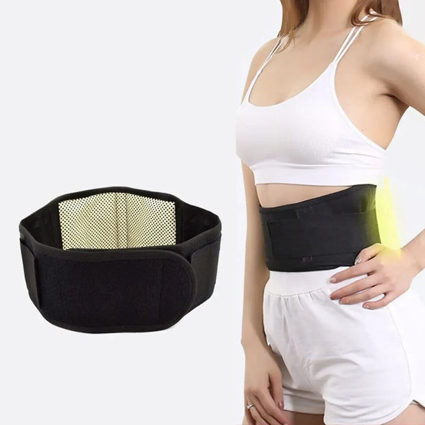 Adjustable Self-Heating Magnetic Therapy Waist Support Belt