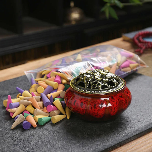 Mixed Backflow Incense Cones,
