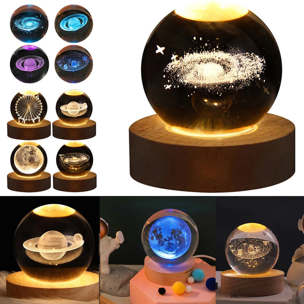 RGB Crystal Ball Table Lamp