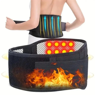 Adjustable Self-Heating Magnetic Therapy Waist Support Belt