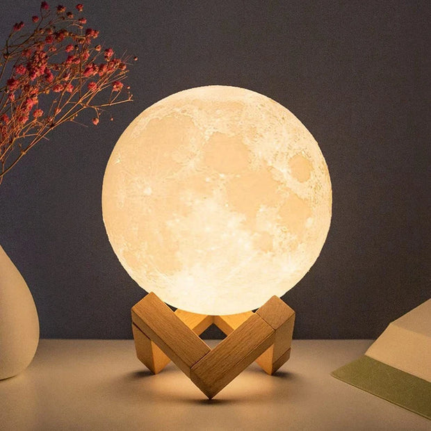battery-powered moon lamp