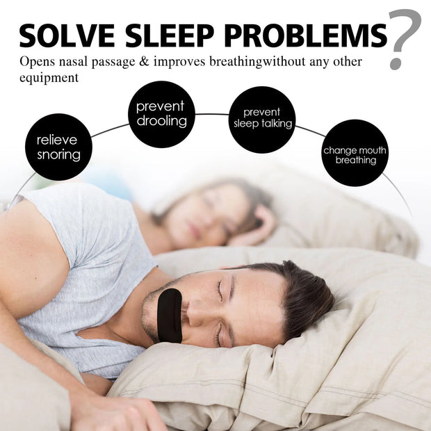 60-Piece Gentle Mouth Tape for Sleeping,
