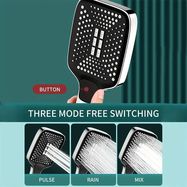 Adjustable 3-Mode High-Pressure Shower Head