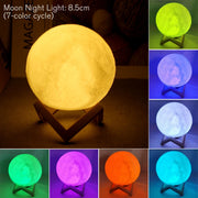 battery-powered moon lamp