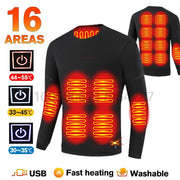USB Electric Heated Underwear Set