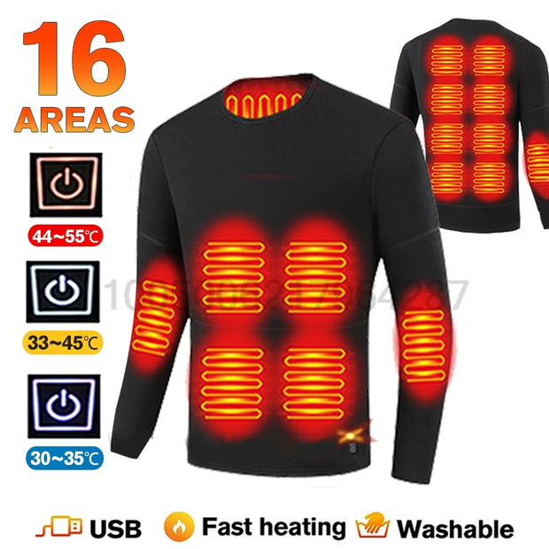USB Electric Heated Underwear Set