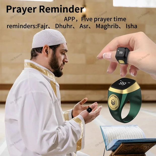 Smart Tasbih Tally Counter Ring