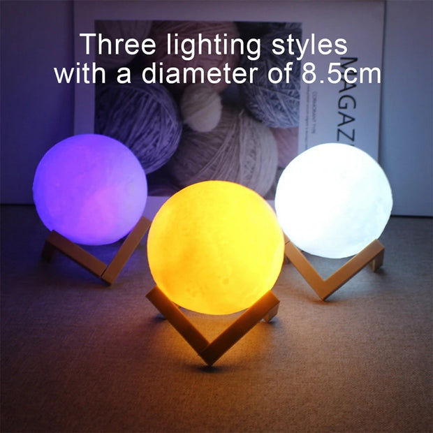 battery-powered moon lamp