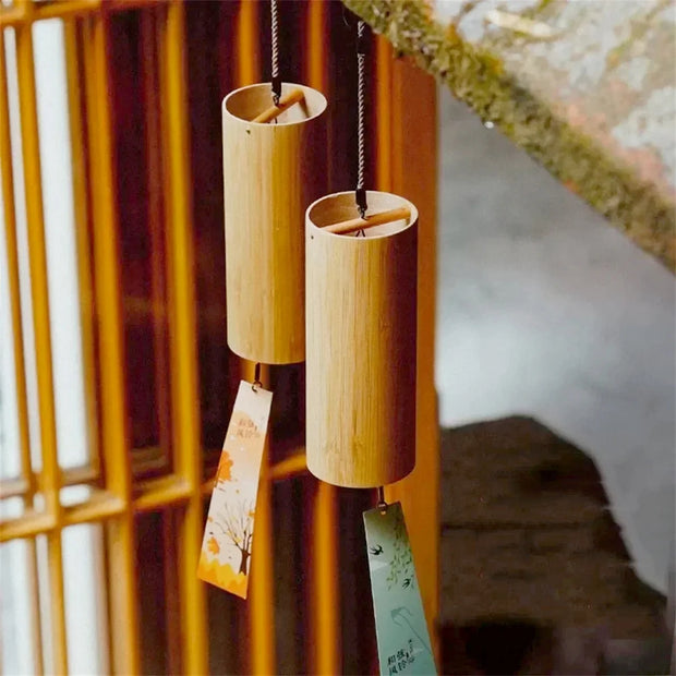 Bamboo  Wind Chimes Set
