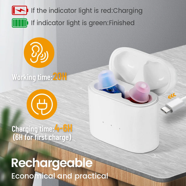 Rechargeable Invisible Hearing Aid