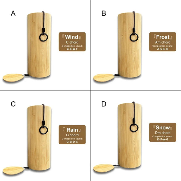 Bamboo  Wind Chimes Set