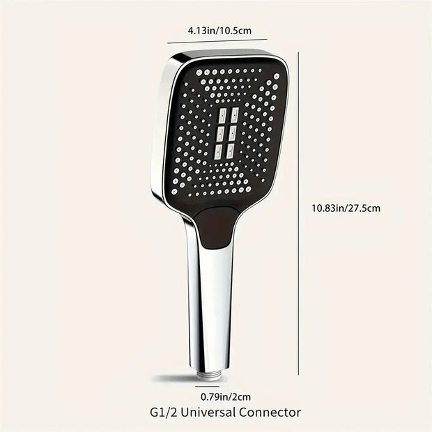 Adjustable 3-Mode High-Pressure Shower Head