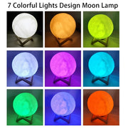 battery-powered moon lamp