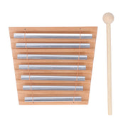 Hand Chime with Mallet Metal Tubes Wood Chime